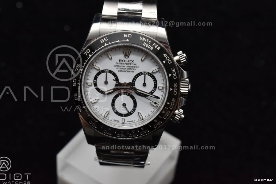 Daytona Dial DD White SS 782 1:1 Edition 904L 126500 Bracelet Best on Steel Functional VSF 1218